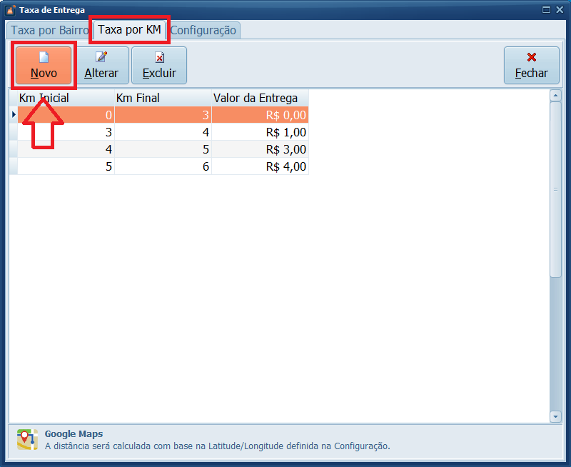 Como Configurar A Taxa De Entrega Por KM No PDV Datacaixa Tecnologia