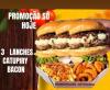 CAIXA 3 LANCHES CATUPIRY BACON