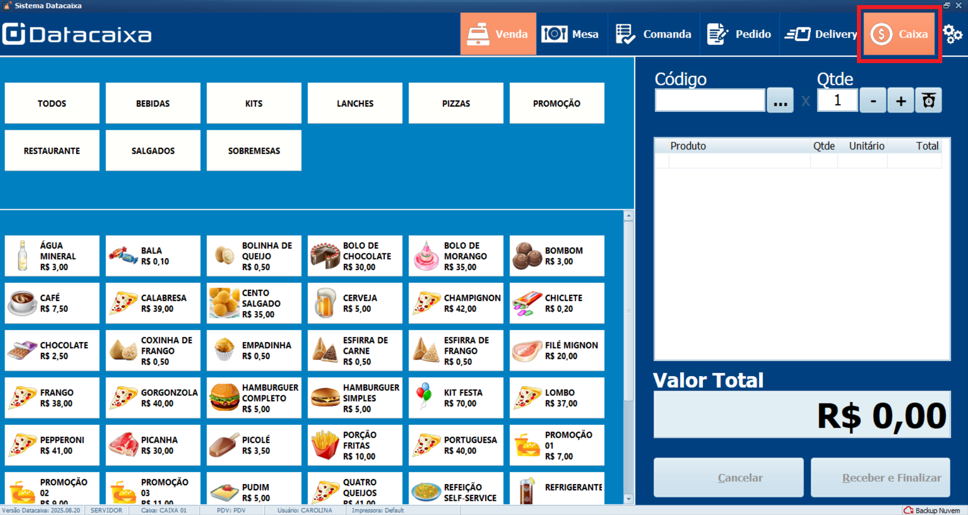 menu-caixa-pdv | Datacaixa
