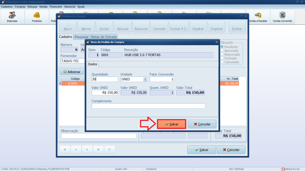 ITEM-DO-PEDIDO | Datacaixa