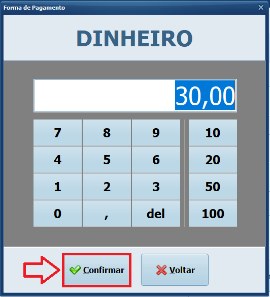 CONFIRMAR DINHEIRO | Datacaixa Tecnologia CONFIRMAR DINHEIRO