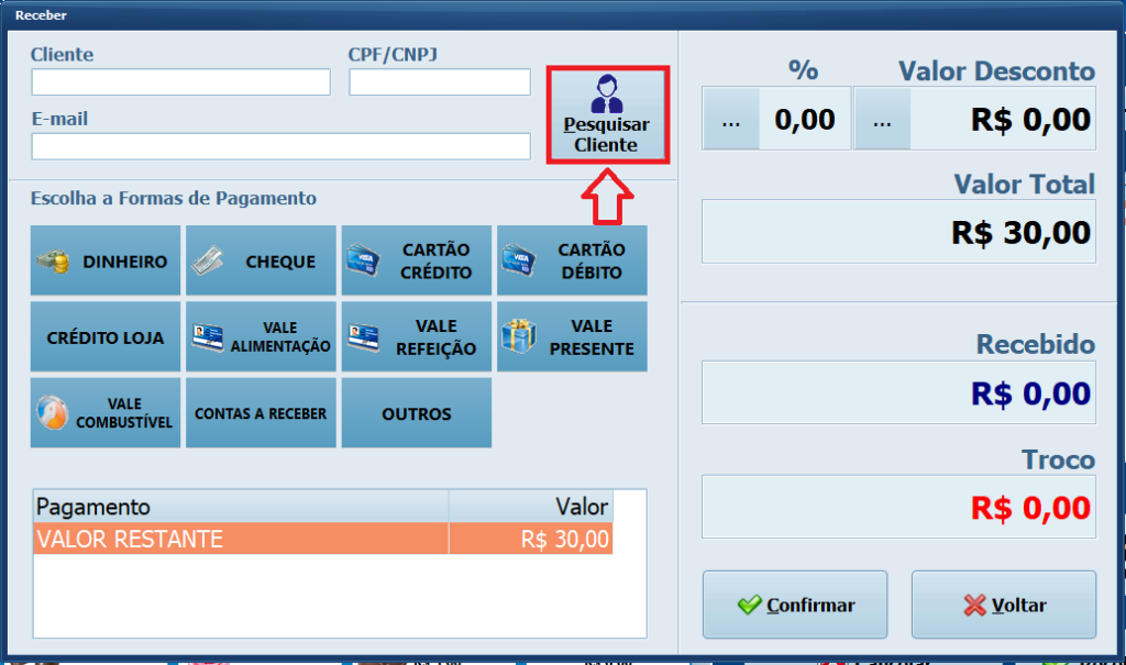 PESQUISAR CLIENTE