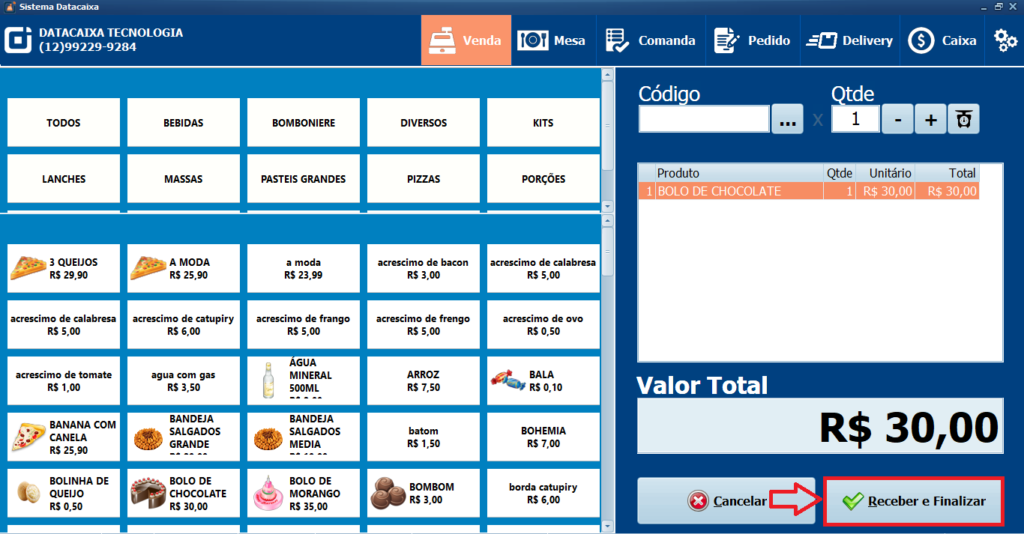 RECEBER E FINALIZAR | Datacaixa Tecnologia RECEBER E FINALIZAR