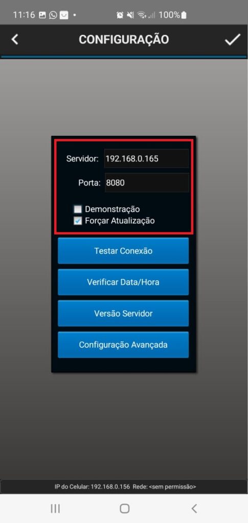 Configuracao Alterar