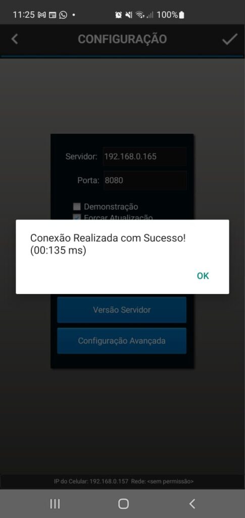 Configuracao Testar OK