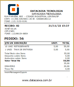 pedido-recibo-confirmacao | Datacaixa Tecnologia