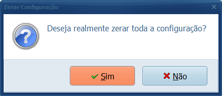 zerar-parametrizacao-confirmar | Datacaixa Tecnologia