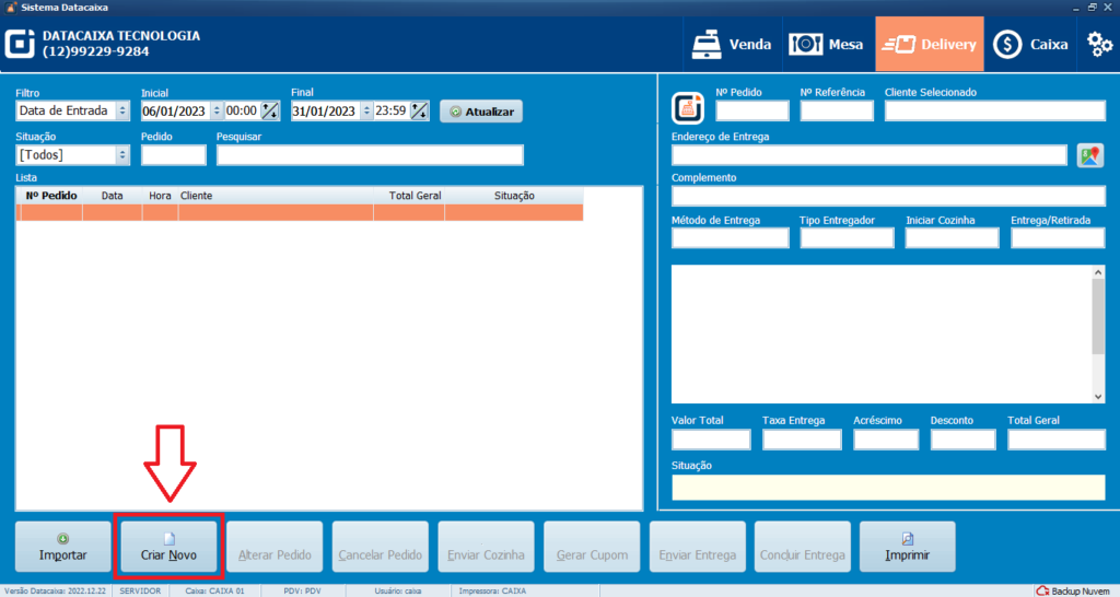 Delivery Novo | Datacaixa Tecnologia Delivery Novo