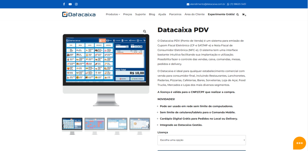 Informações Datacaixa PDV
