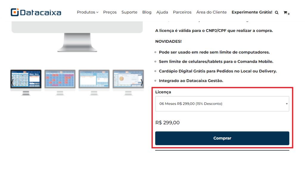 Comprar Datacaixa PDV