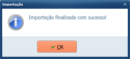 Cliente Importação Concluída