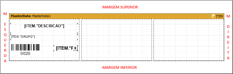 Etiqueta Folha A4 Margens Informações