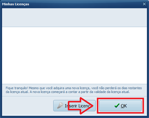 Minhas Licenças OK