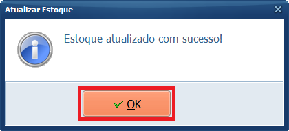 Estoque atualizado com sucesso