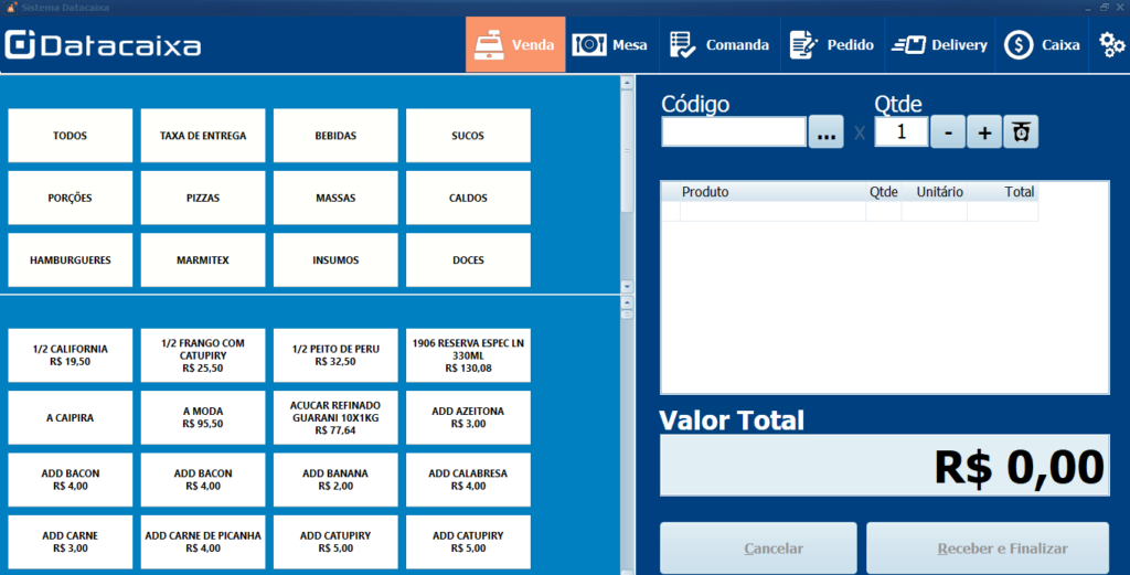 Tela-Inicial-PDV | Datacaixa