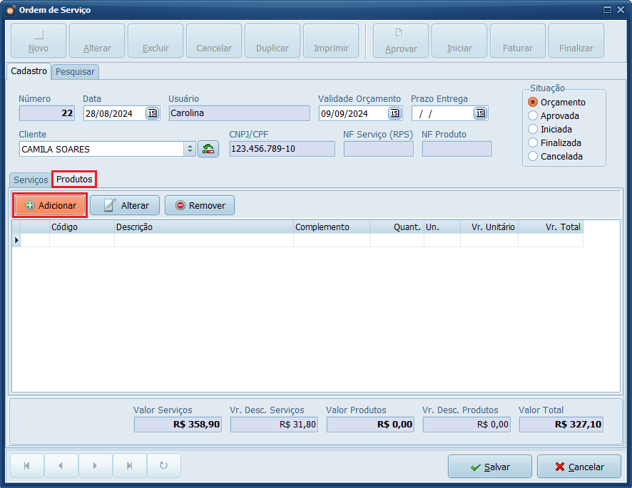 Adicionar_Produto | Datacaixa