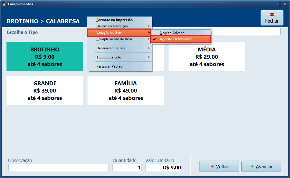 Variação do Item_Negrito Desativado | Datacaixa
