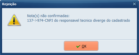 rejeicao 974 CNPJ do responsavel tecnico diverge do cadastrado | Datacaixa Rejeição 974