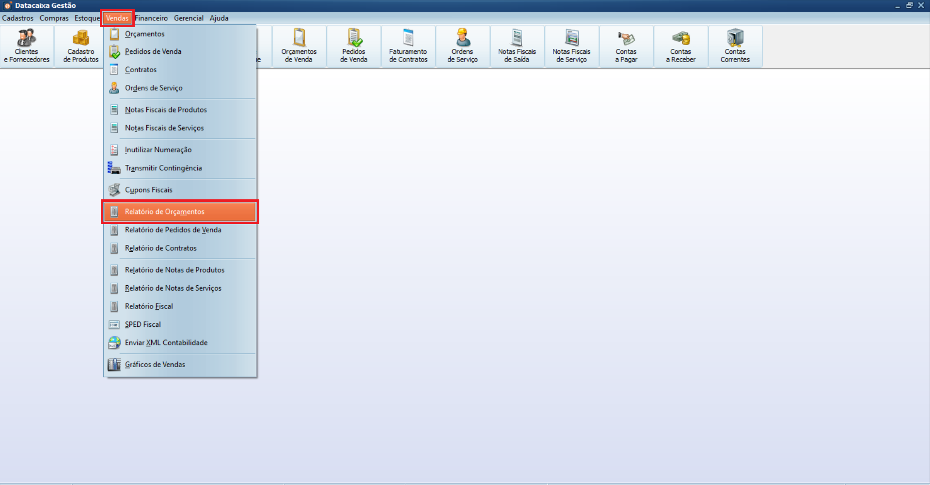 relatório-de-orçamentos | Datacaixa relatório de orçamento